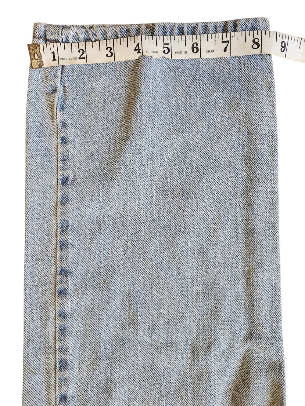 Levi's 505 Straight Leg Jeans Men's 36 Light Wash Blue Denim Vintage 2007 36x30 - Picture 10 of 10